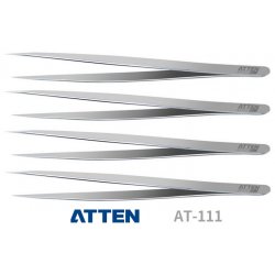 ATTEN AT111 TWEEZER μεταλλική αντιστατική λαβίδα ηλεκτρονικών και μοντελισμού άριστης ποιότητας